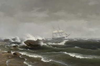 Fartyg i storm, 1841